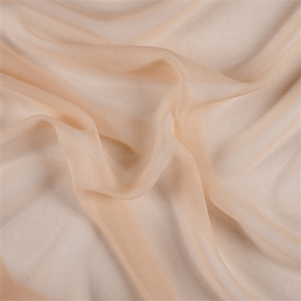 White Solid Hi-Multi Chiffon Fabric - Fabric by The Yard